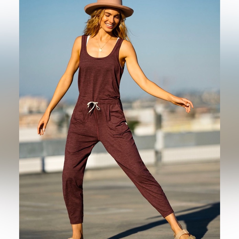 Vuori Burgundy Jumpsuit